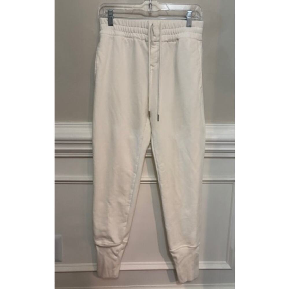 Free People FP Movement Joggers Sweatpants High Waist Lounge Athleisure White XS